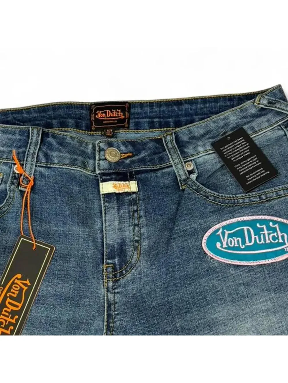 Von Dutch bootcut y2k style with patch and cool print design - Picture 5 of 8